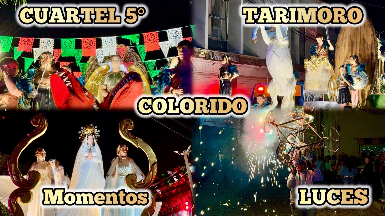 DÍA 5 DE FIESTA EN TARIMORO ENTREGA DE SAN MIGUEL AL CUARTEL 6 ATRACTIVOS CARROS ALEGORICOS 