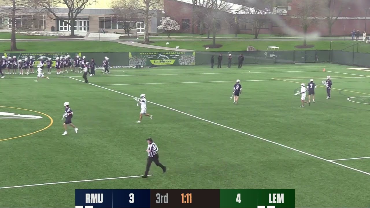 Le Moyne Men's Lacrosse Highlights Vs. Robert Morris University
