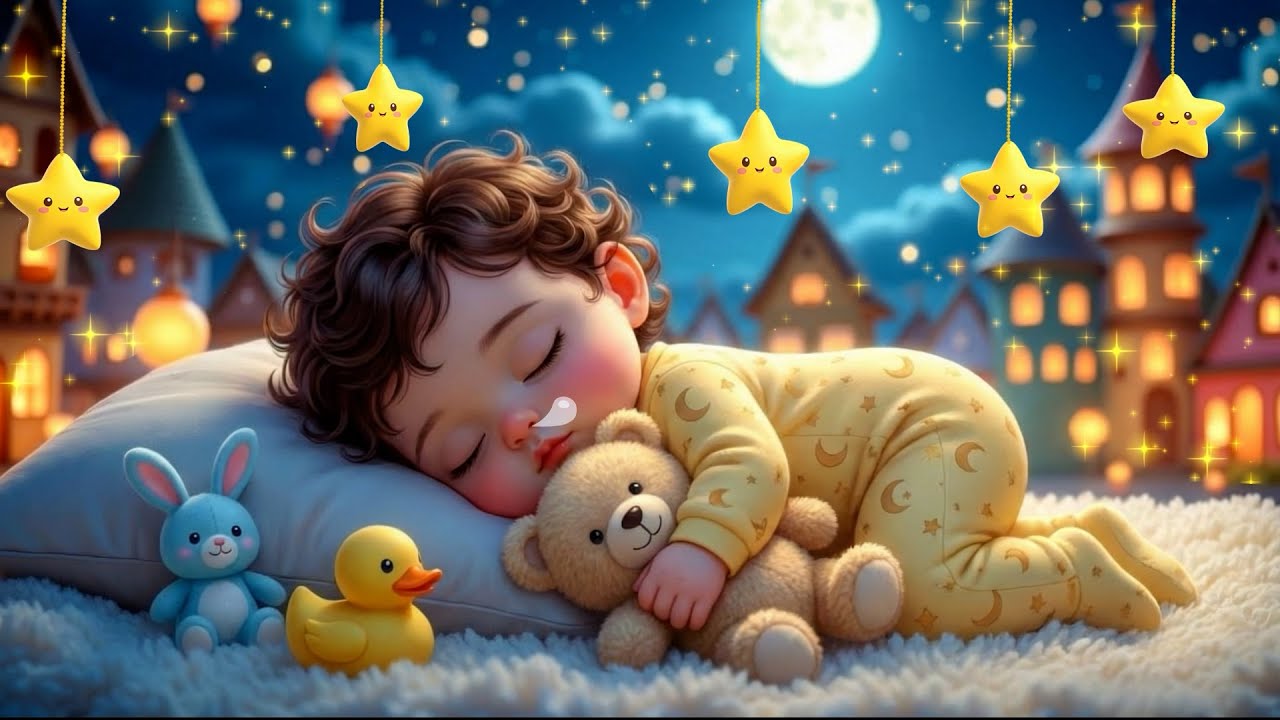 Mozart & Brahms Lullaby 🌙🎶 Sleeping Music for Babies with Mozart Effect for Deep Baby Sleep