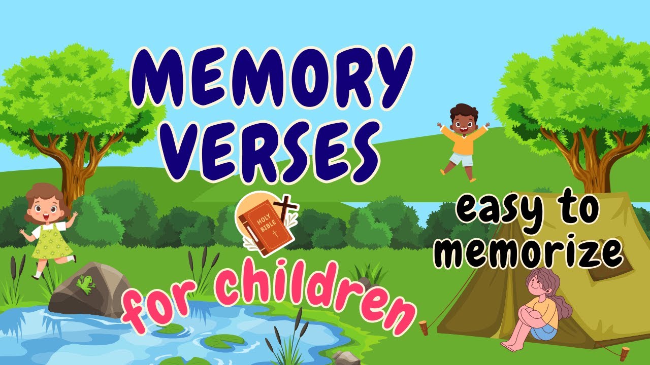 By memorizing Bible Verses, kids can access to God’s word when they need it most. / Simple and Easy