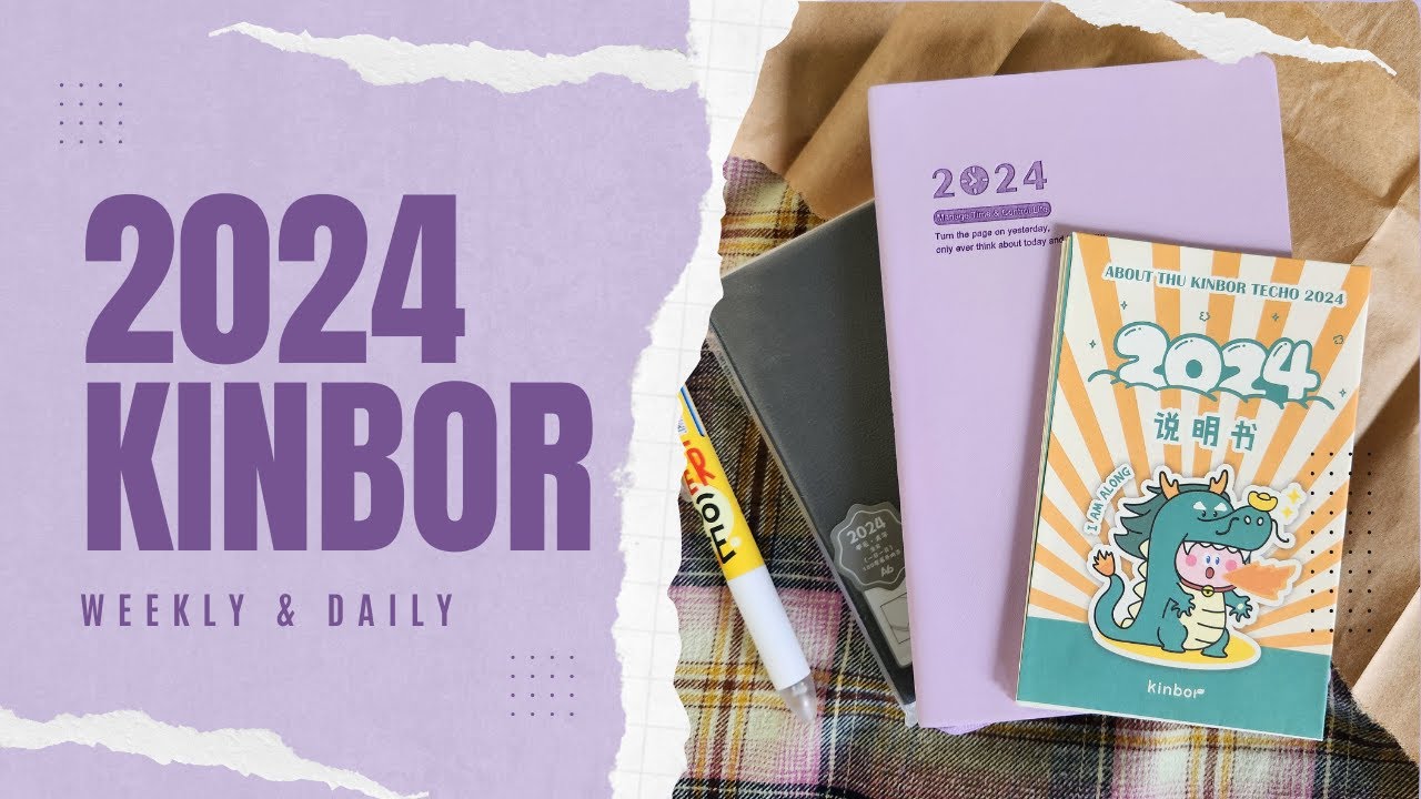 2024 Kinbor Planners, A6 Daily and Vertical Weeks, Hobonichi dupe