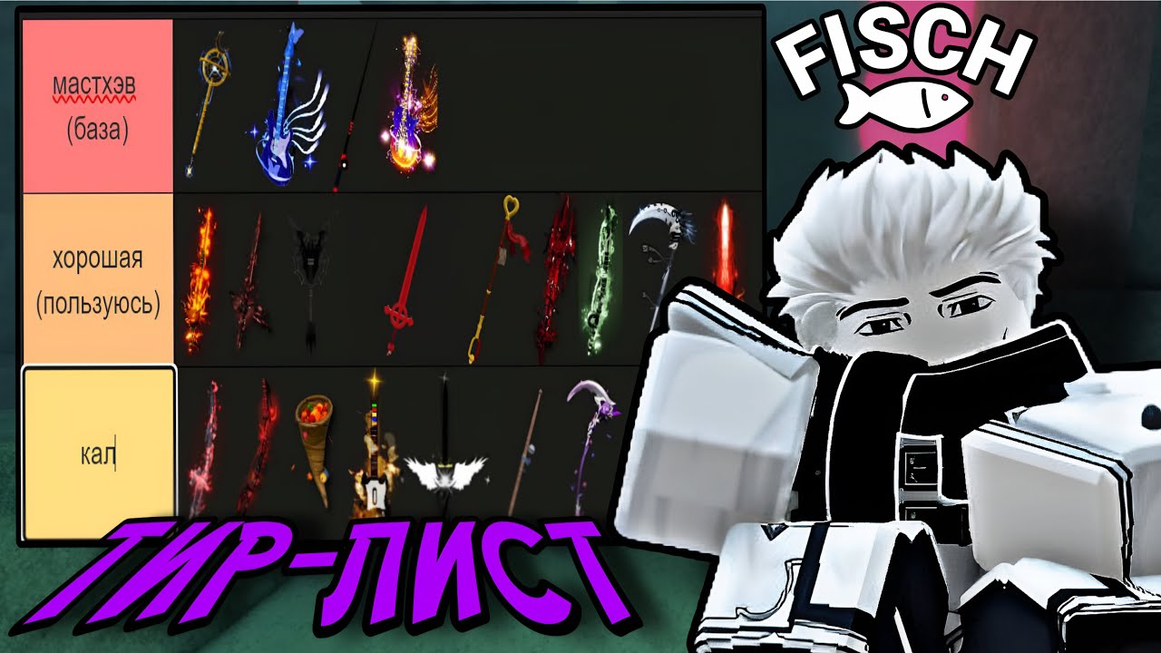 СОСТАВИЛ СВОЙ ТИР-ЛИСТ ВСЕХ УДОЧЕК В ФИШ! | FISCH ROBLOX!