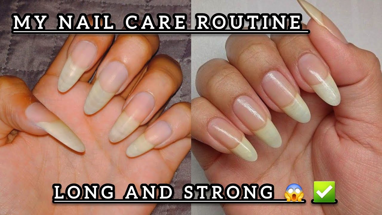 NAIL CARE  ROUTINE // 💅 NAIL CARE AT HOME // NAIL ROUTINE TO GROW  LONG AND HEALTHY NAILS