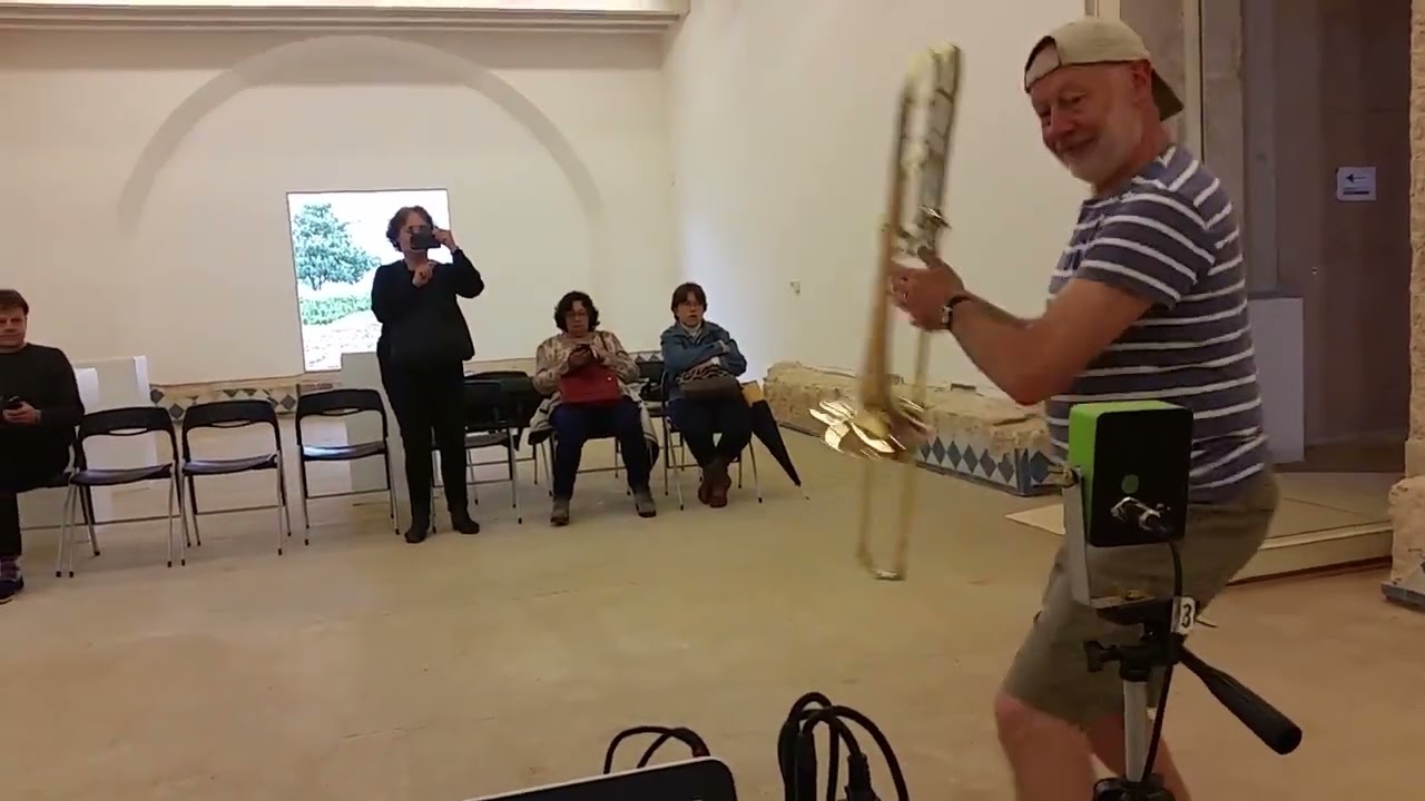 John Kenny plays Trombone in SOUND = SPACE Setubal Music Fesitval Portugal 2016