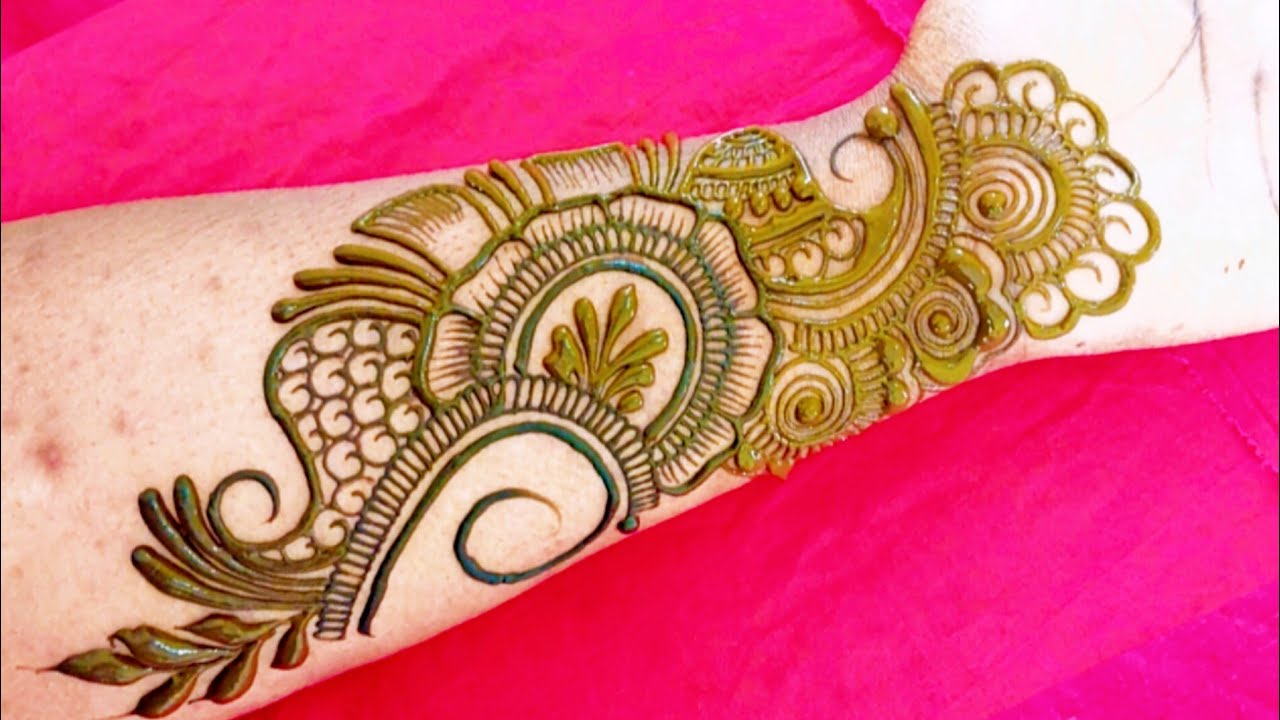 Very beautiful stylish front hand mehndi design |Easy & Simple mehndi|Mehndi ki design|Mehndi design