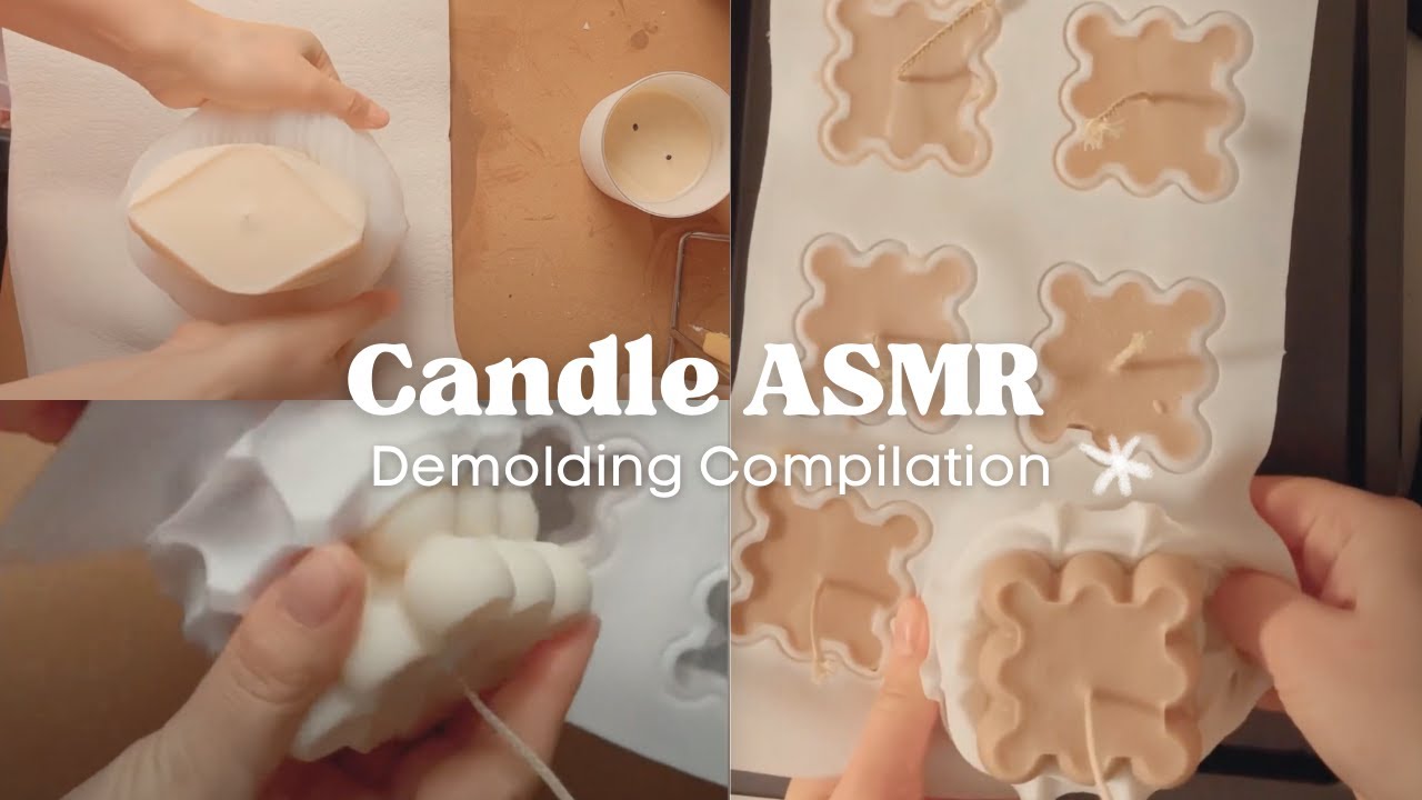 ASMR Bubble candle Demolding | ASMR Compilation | Oddly satisfying| No talking | Candle sounds