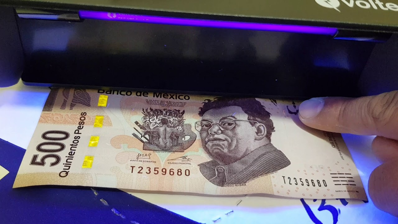 Detector de billetes falsos VOLTECH