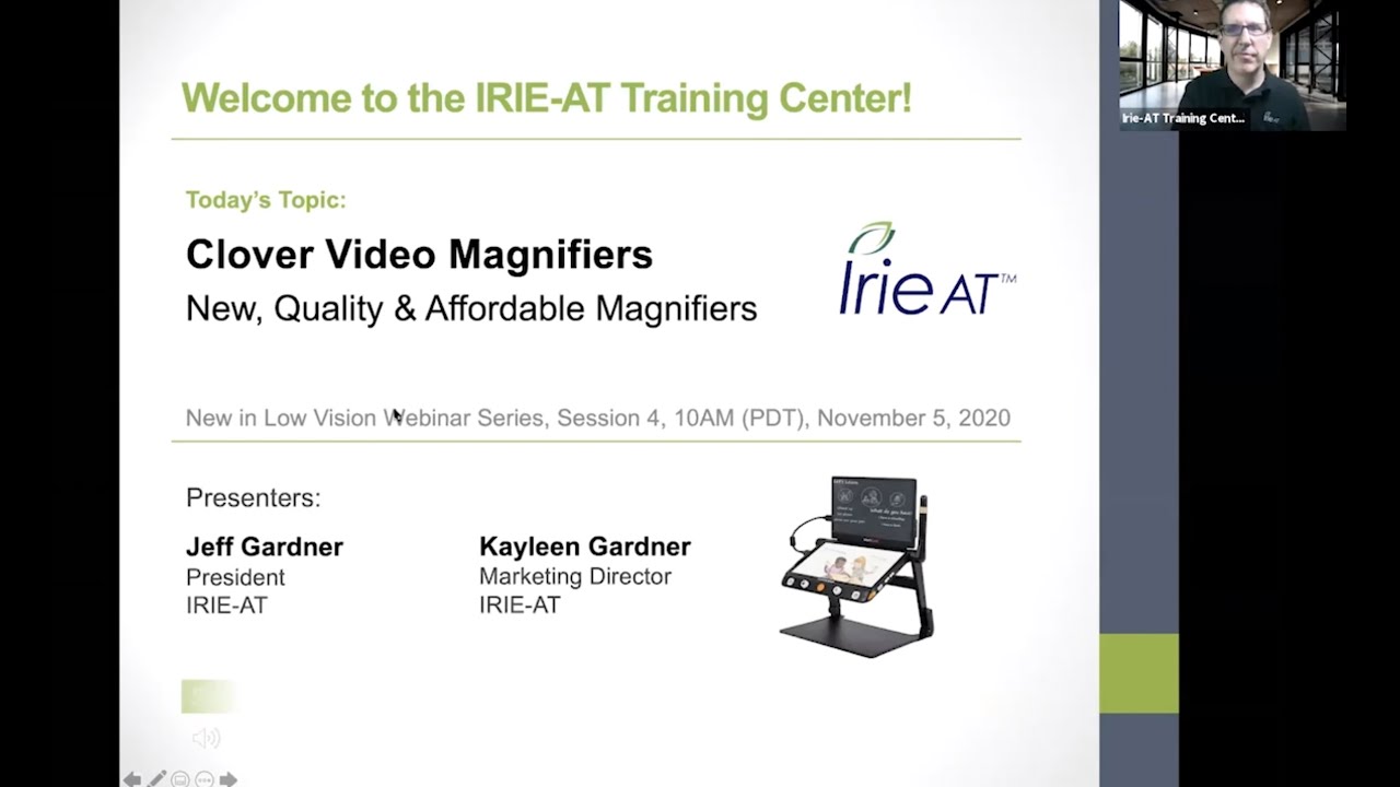 Webinar: Clover Video Magnifiers – New, Quality & Affordable Magnifiers