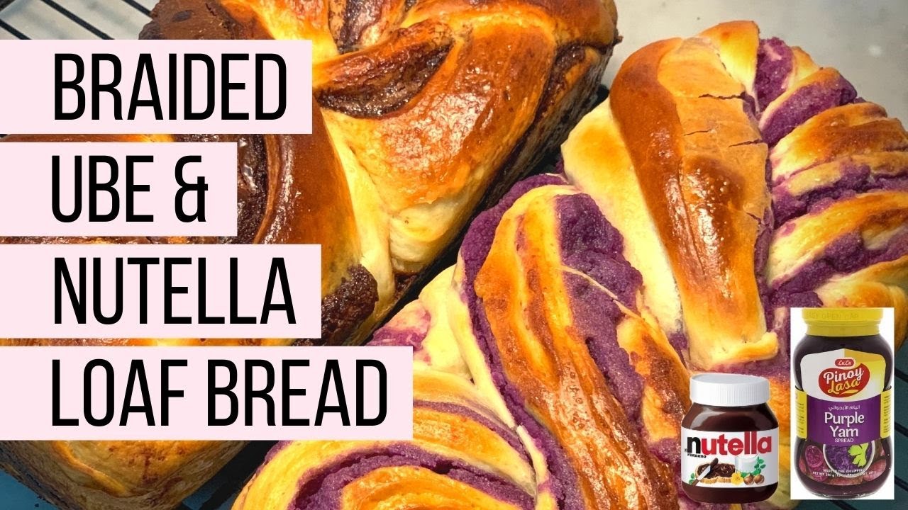 LOAF BREAD RECIPE/ BRAIDED LOAF BREAD / NUTELLA SWIRL BREAD / UBE LOAF BREAD