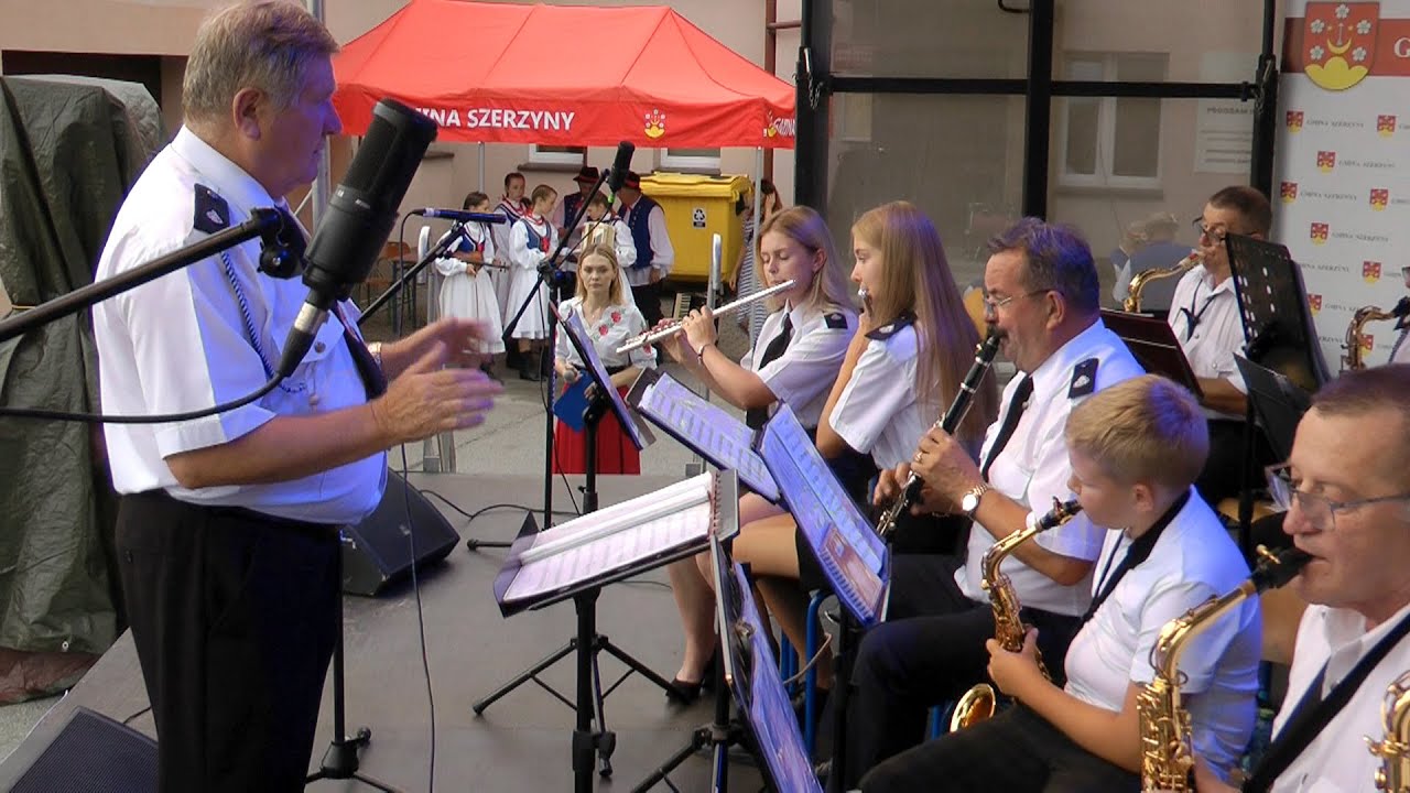 Szerzyny - Przegląd Zespołów Ludowych  cz. 1 - Orkiestra Dęta OSP Szerzyny - 14.07.2024 r.