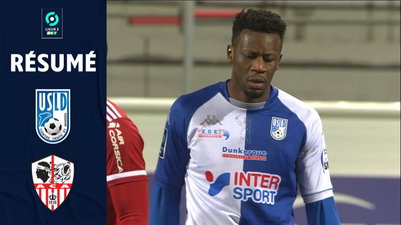 USL DUNKERQUE - AC AJACCIO (3 - 1) - Résumé - (USD - ACA) / 2020-2021