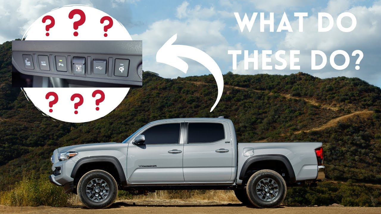Toyota Tacoma: Console Buttons and Features Explained