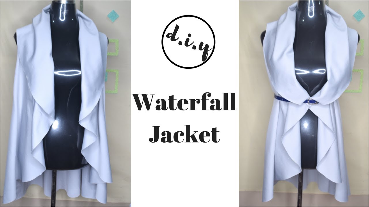 HOW TO MAKE A  WATERFALL JACKET | DIY | Circle Skirt Method