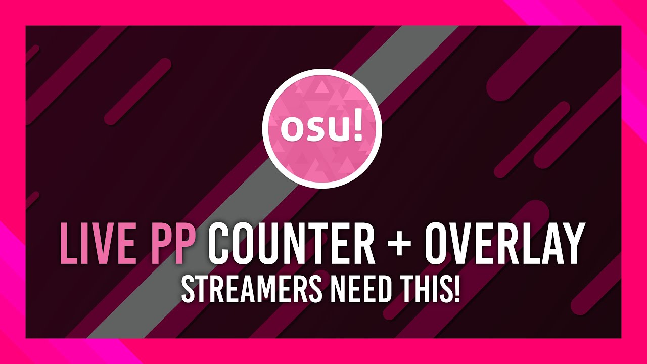 How to get a Live PP Counter & Graph + Stream overlay | Osu! Tutorial