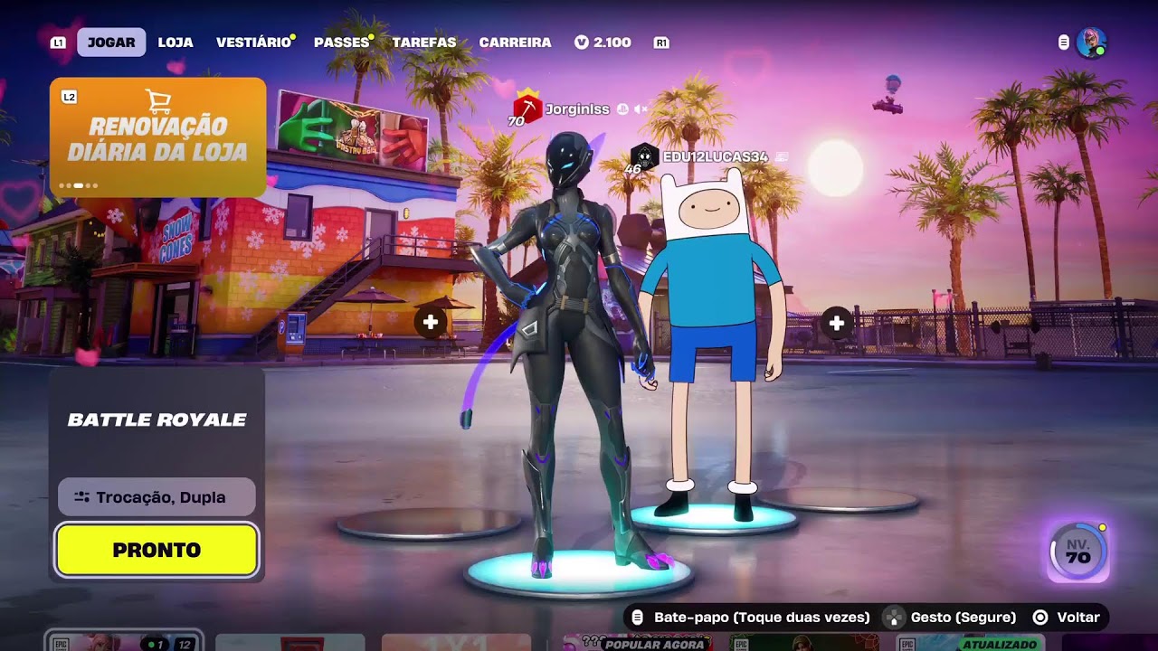 FORTNITE!BORA DE TROCAÇÃO🎮🏆