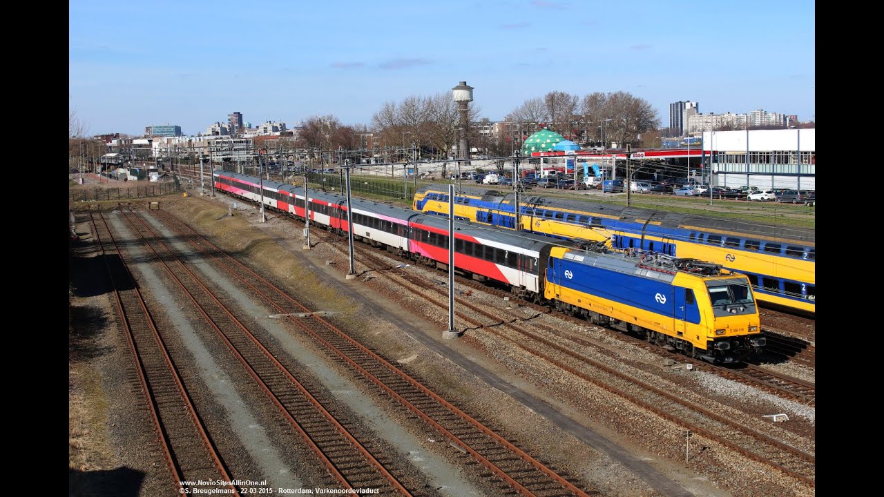 NS 186 019 with IC Direct @ Rotterdam Central (NL) 22-03-2015 (HD Video)