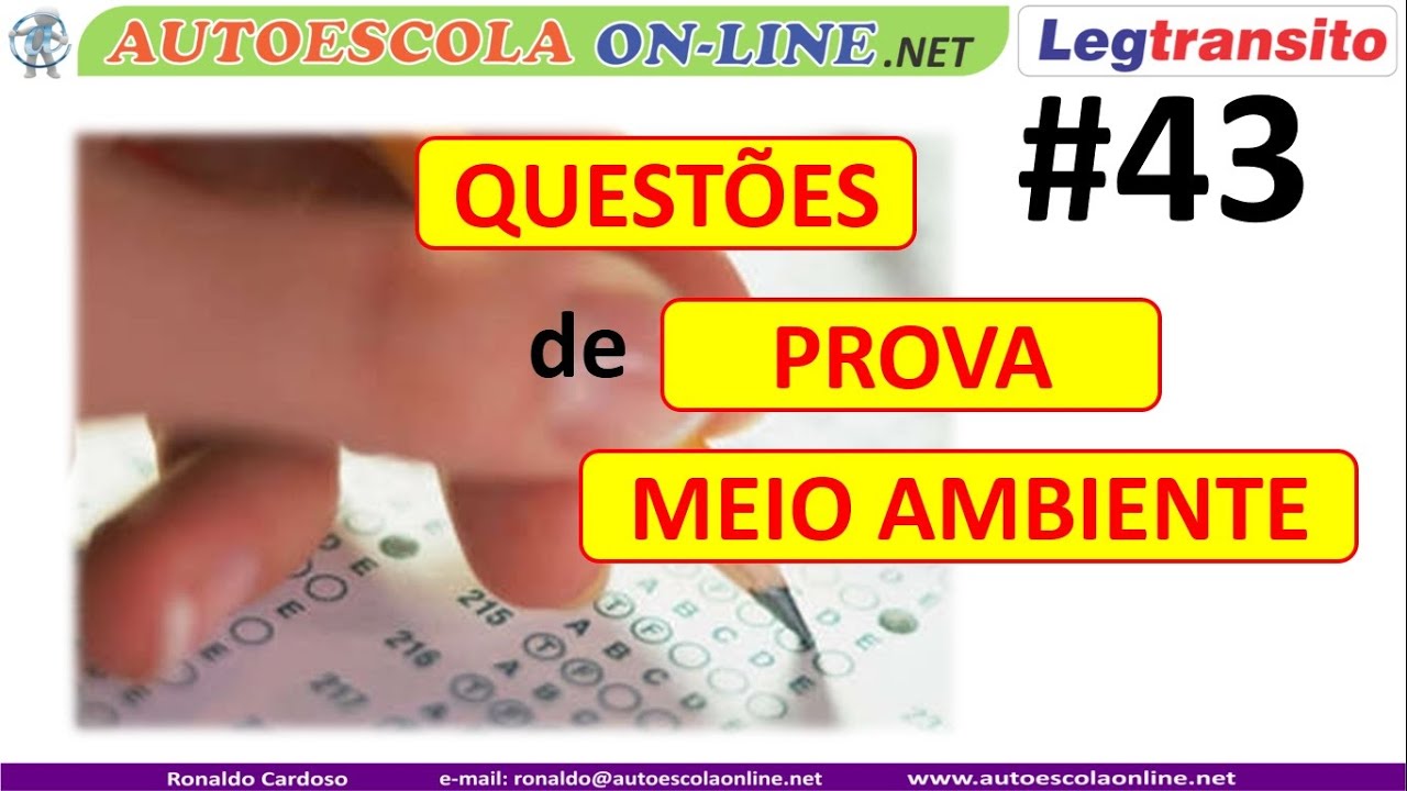 QUESTÕES de PROVA e REVISÃO - Meio Ambiente e Cidadania