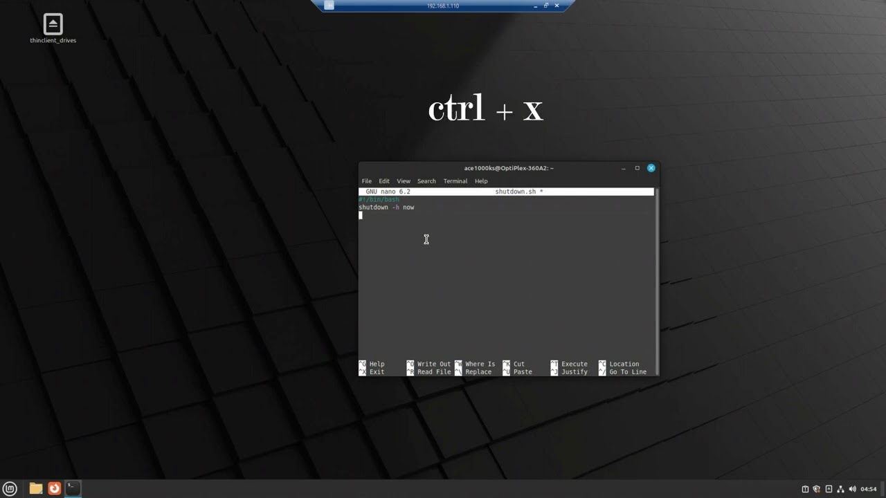 Linux How to Create a Shutdown Script