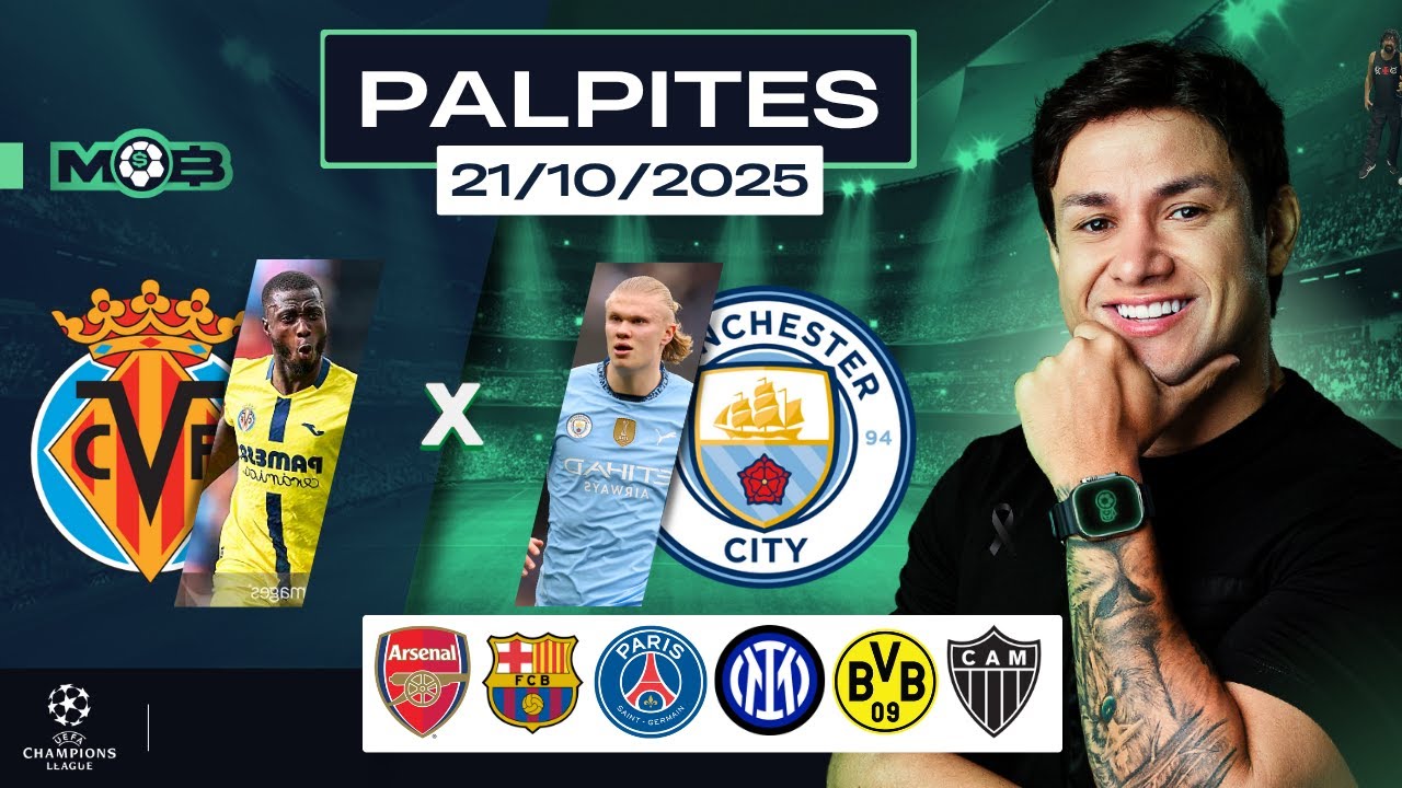 PALPITES DE FUTEBOL PARA O DIA 21 10 2025 + BILHETE PRONTO (TER&Ccedil;OU NO MUNDO BET)