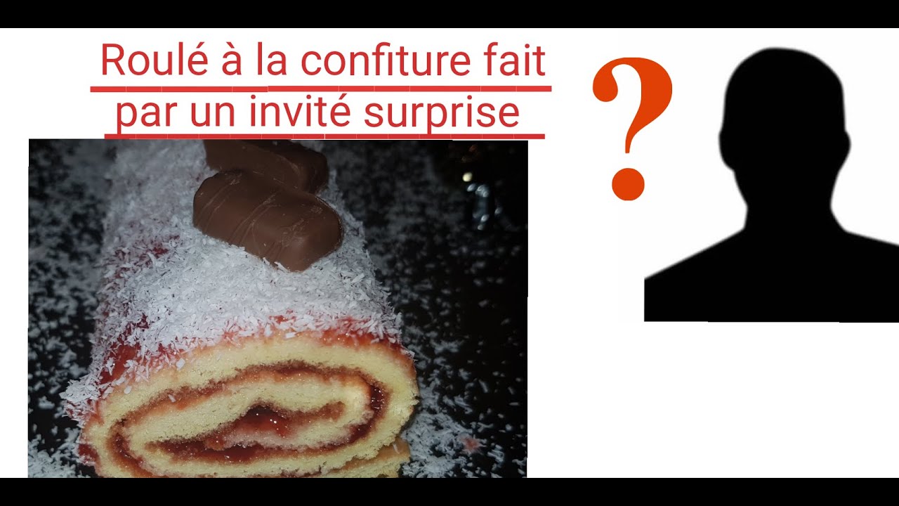 Roulé à la confiture fait par un invité surprise/لفة مربى مصنوعة من ضيف مفاجأة
