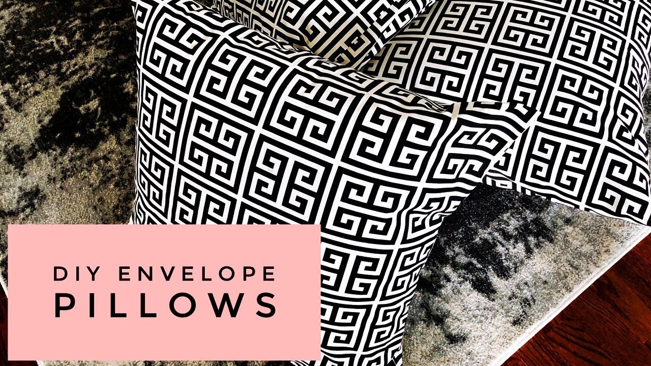 How To Make Designer Envelope Pillows In 10 Minutes - So Easy!