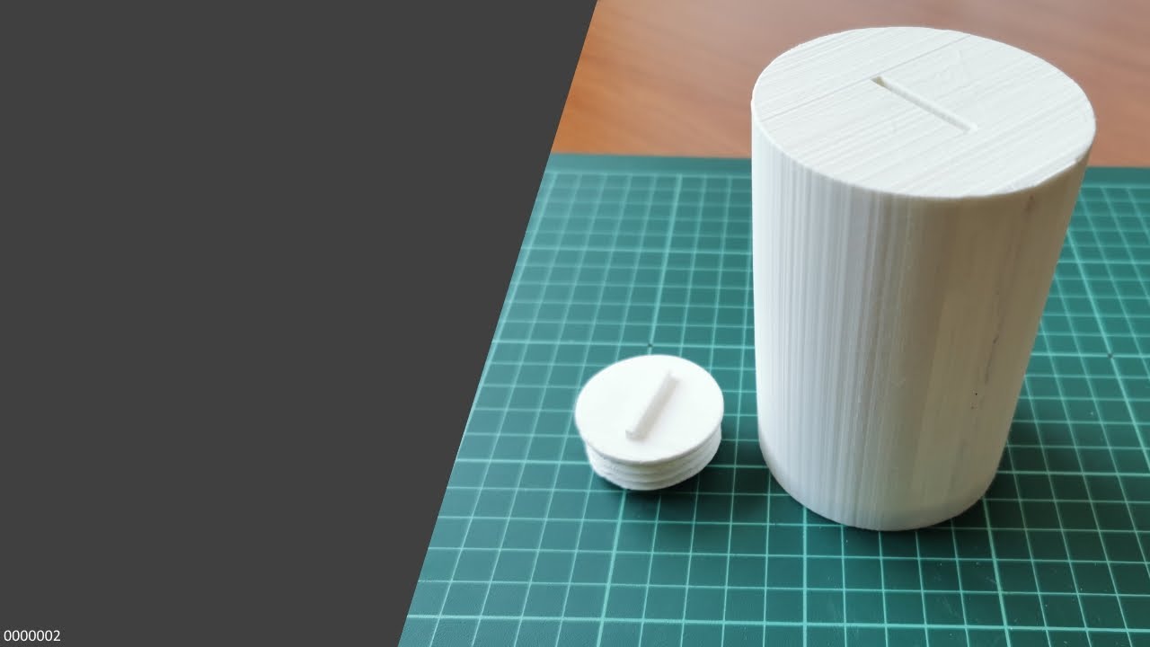 Sencilla hucha con tapón  en tinkercad para luego imprimir (0000002)