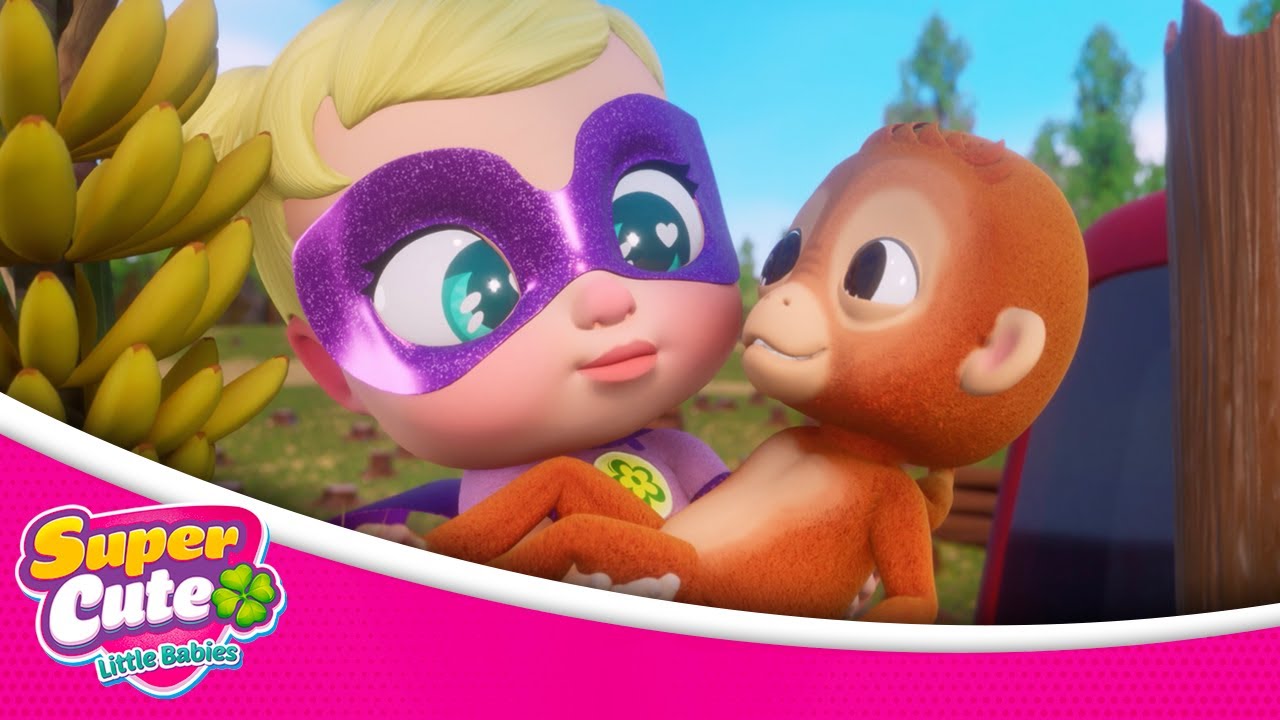 EP07 Monkey Rescue Mission 🆘🍌🐒 SuperCute Little Babies ☘️ 🍼