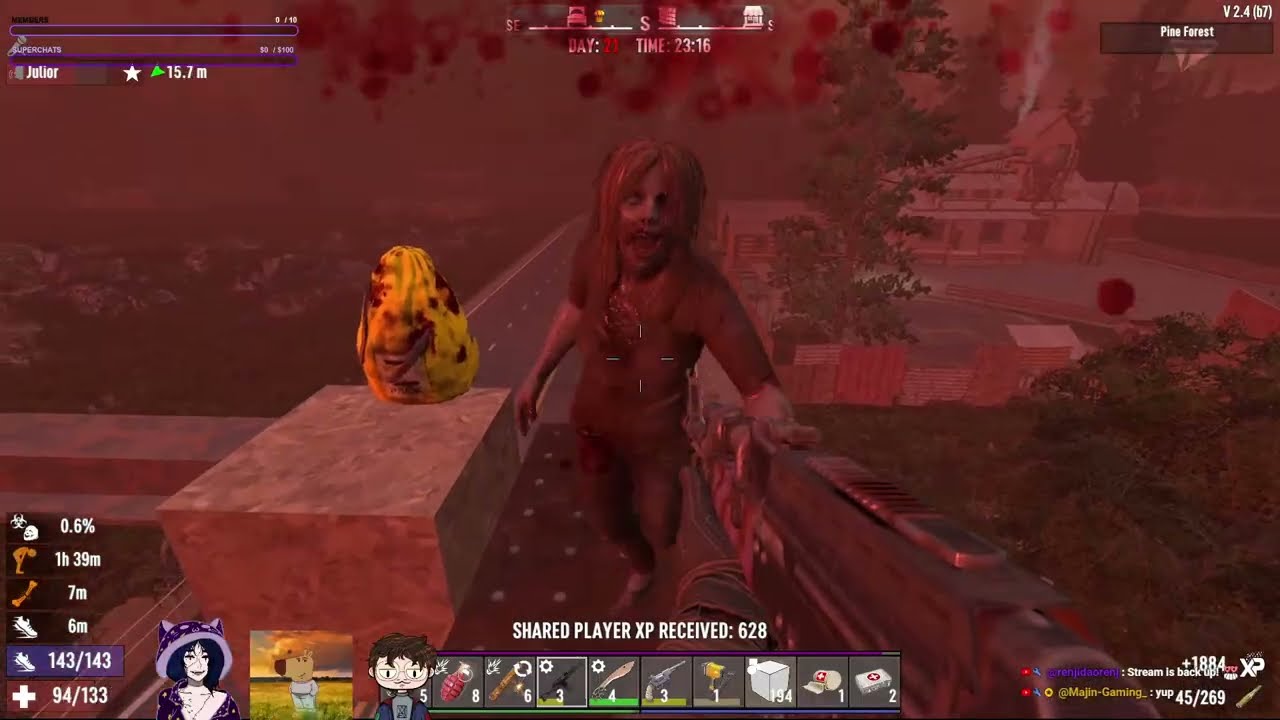 Day 21 and Crashouts | 7 DAYS TO DIE (EP 5 CLIP)