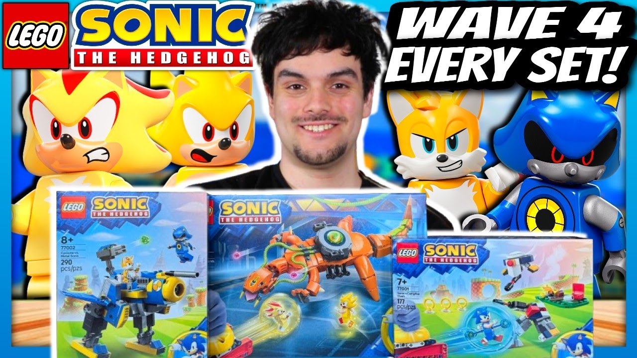 Я купил ВСЕ наборы LEGO Sonic The Hedgehog Wave 4 — невероятная скоростная сборка!