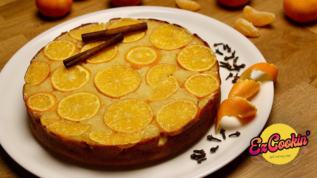 Upside Down TANGERINE CAKE 🍊 🍊 It'll be a hit for PARTY! 🎄🌲💝