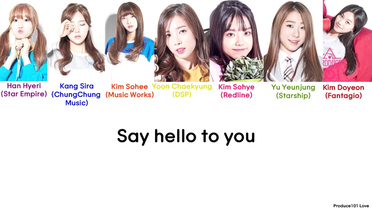 Produce101- In The Same Place Color Coded (Han/Rom/Eng) Lyrics