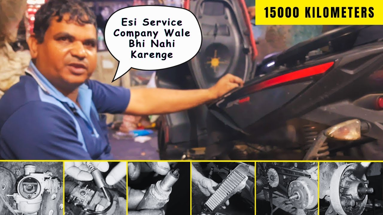 The MOST Detailed Video of APRILIA SR 150 Full Service... Dekh Ke Ghar Par Kar Loge Service