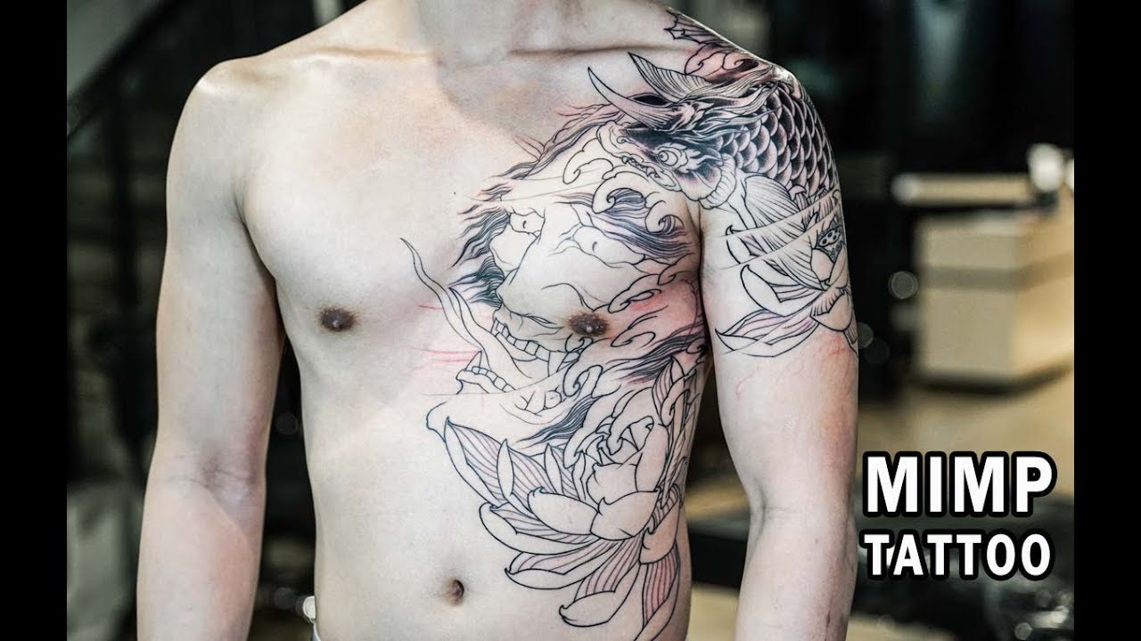 HANNYA MASK TATTOO   รอยสักหน้ากากฮันยาและศฤงคมัสยา