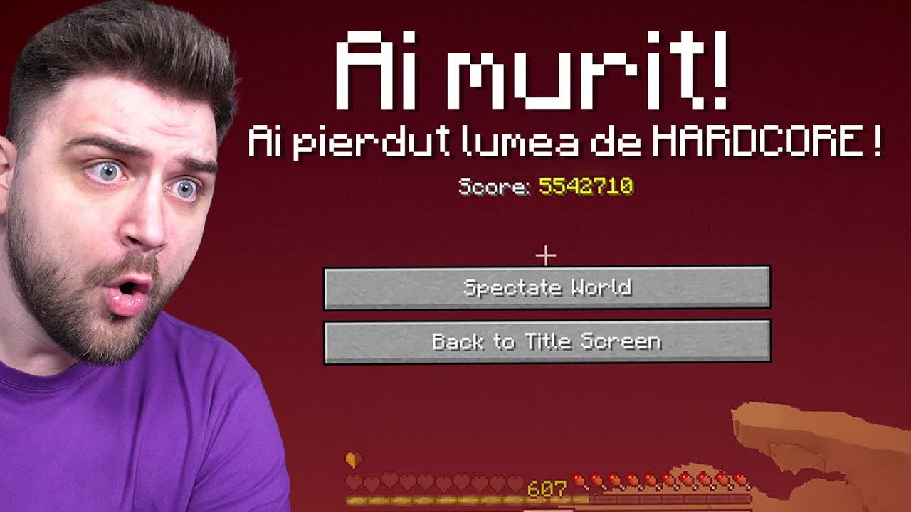 Minecraft HARDCORE e PREA GREU pe BEDROCK EDITION !