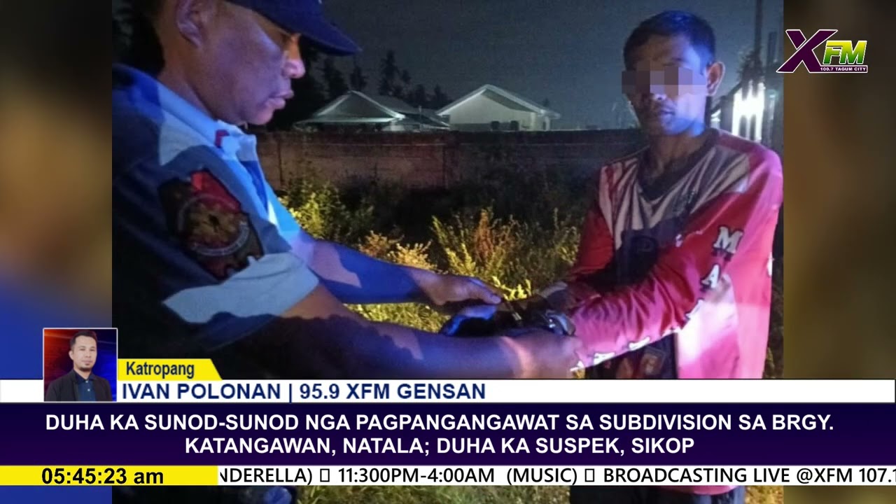 DUHA KA SUNOD-SUNOD NGA PAGPANGANGAWAT SA SUBDIVISION SA BRGY. KATANGAWAN, NATALA; SUSPEK, SIKOP