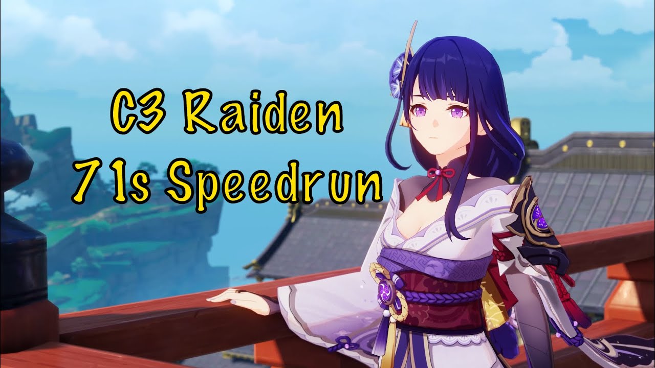C3 Raiden Shogun 71s 4.7 Top Half Continuous Speedrun | Genshin Impact