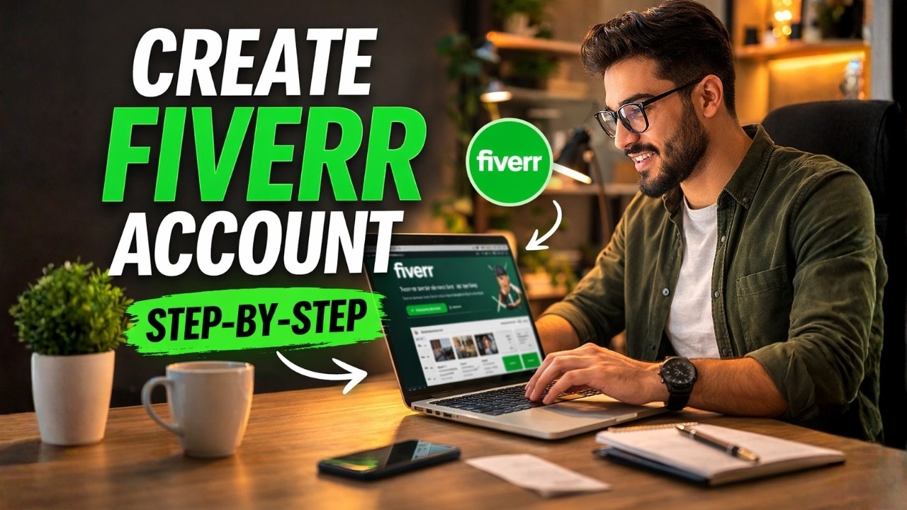 How to Create a FIVERR Account & Your First Gig | Step-by-Step Beginner Tutorial 2026