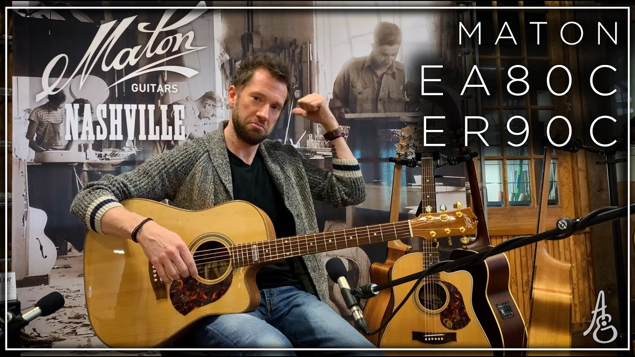 Maton EA80C and ER90C Dreadnought Cutaways
