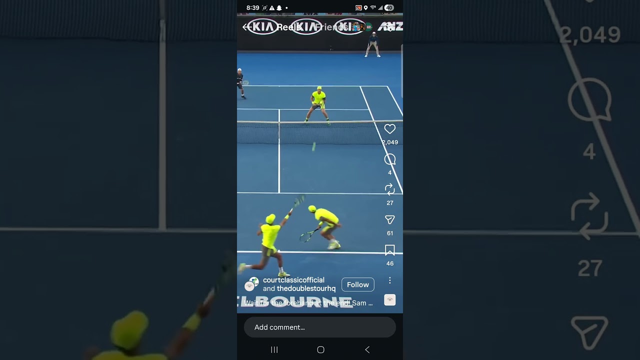 tennis amazing point