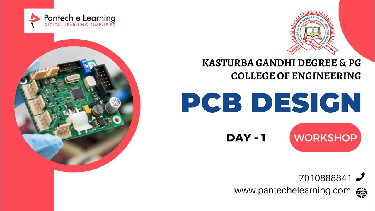 Day 1 Workshop on PCB Design | Kasturba Gandhi Degree & PG College for Women | #pantechelearning