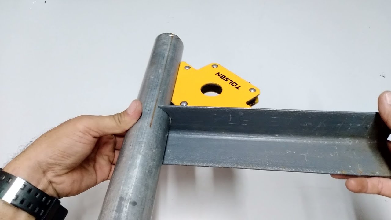 SIMPLE CUTTING METHOD TO ATTACH ANGLE BAR TO STEEL PIPE
