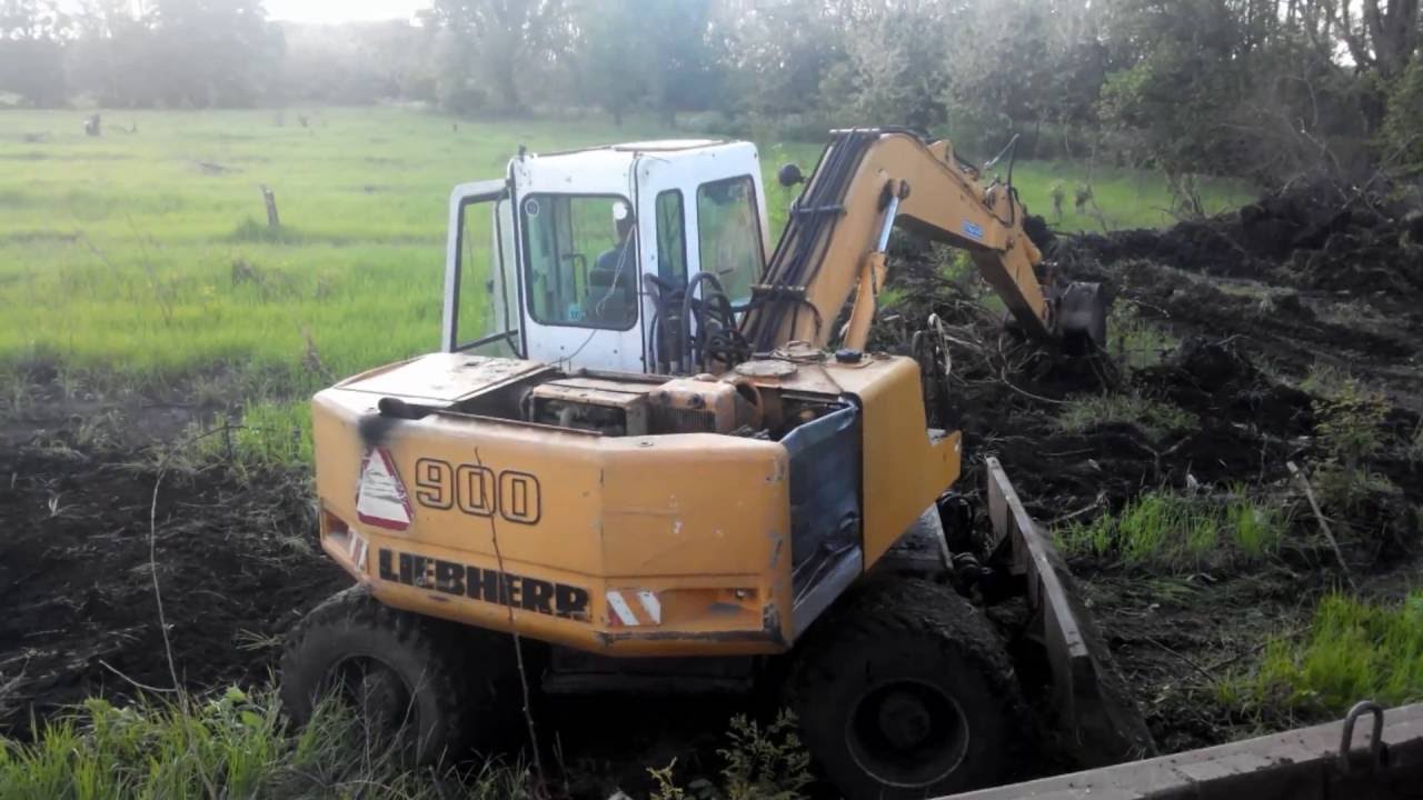 LIEBHERR 900 ЮМЗ 6 ПТС 4 КОРЧЕВАНИЕ САДА Ч. 3