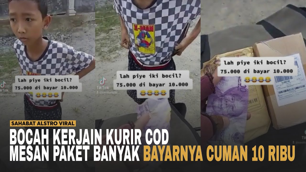 BOCAH NYUSAHIN Kurir COD! Mesan Paket 75 Ribu, Dibayar Cuman 10 Ribu.