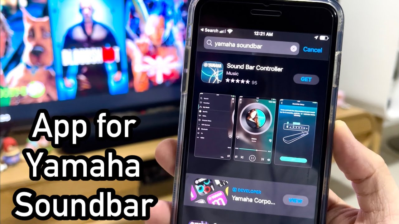 Установка и проверка приложения Sound Bar Controller с помощью звуковой панели Yamaha YAS-209