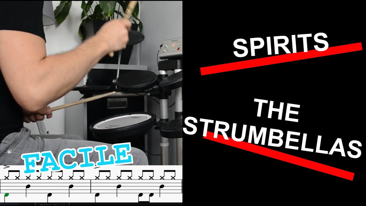 DRUM SHEET - DRUM COVER : SPIRITS - THE STRUMBELLAS - PARTITION