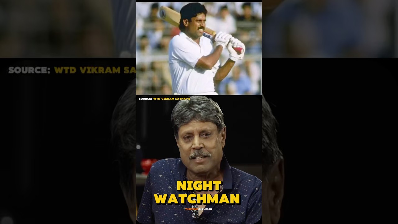 Funniest story of Kapil Dev as night watch man in test #cricket #indiancricketer #kapildev #podcast