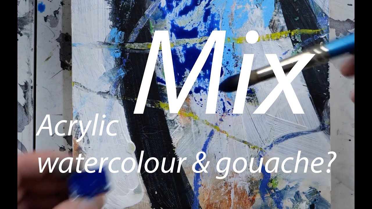 Why would you mix these paints on the same painting?