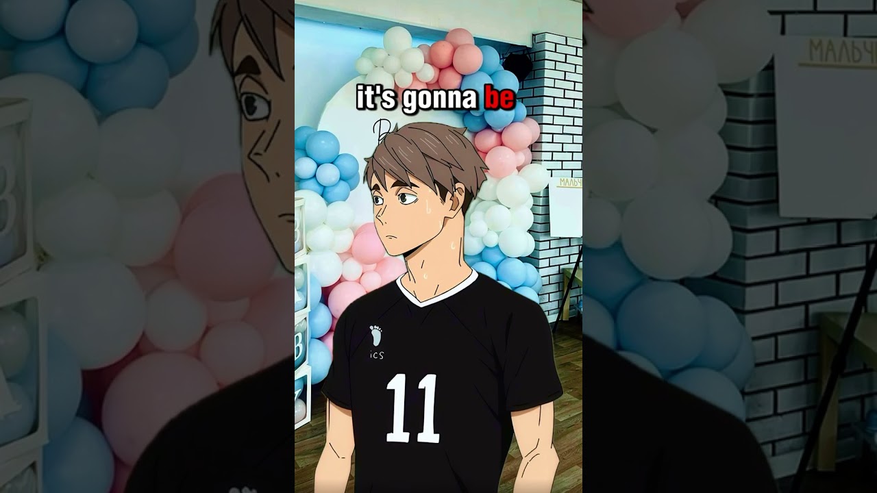 Gender Reveal👯&zwj;♀️ Trend! - Haikyuu Skit (AtsuHina Ver.)