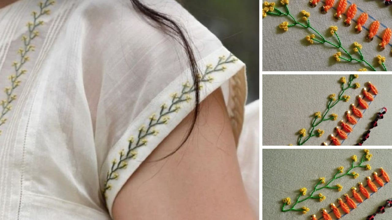 Minimalist Embroidery Border Art 