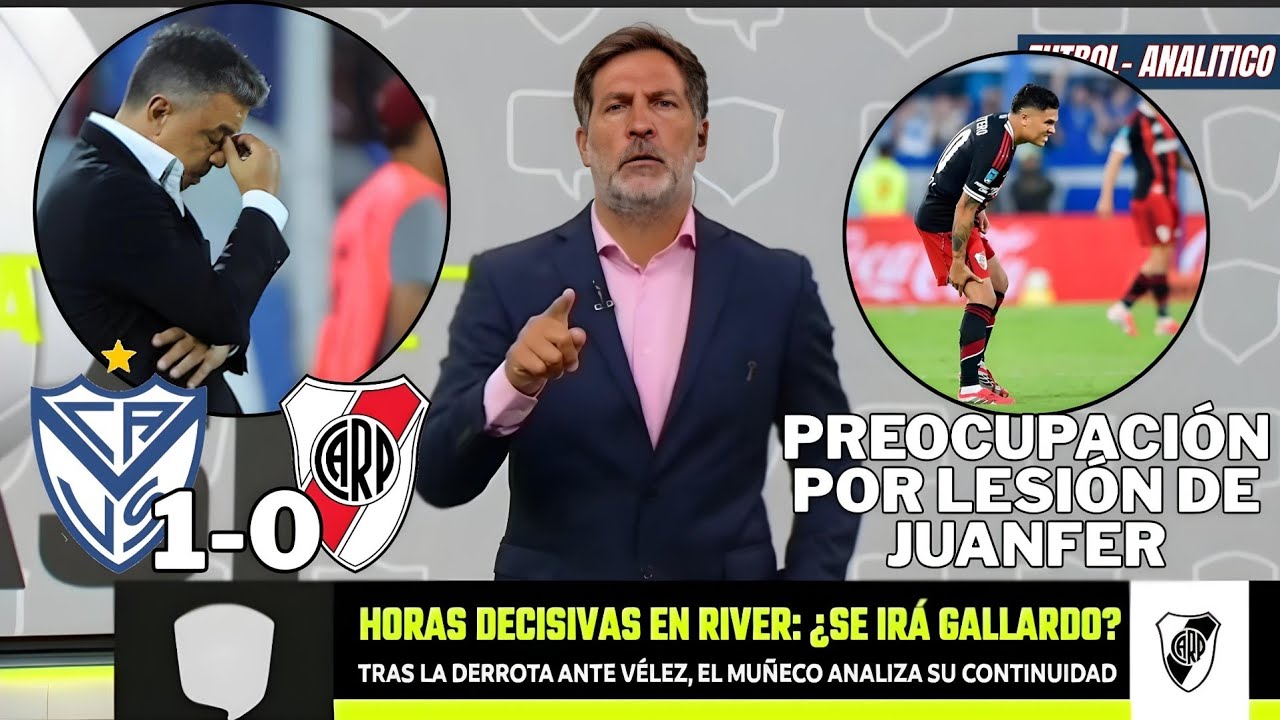 Horas decisivas en river, ¿se irá gallardo? Vélez sarfield 1 river plate 0
